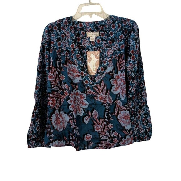 *2/$25* Band of the Free BOG Top Womens Small Josie Sapphire Mixed Print - Picture 5 of 11